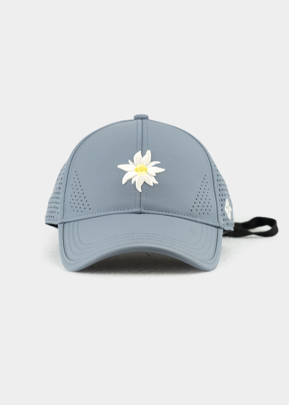 Cap "Edelweiß Outdoor v2" - graublau (Curved)